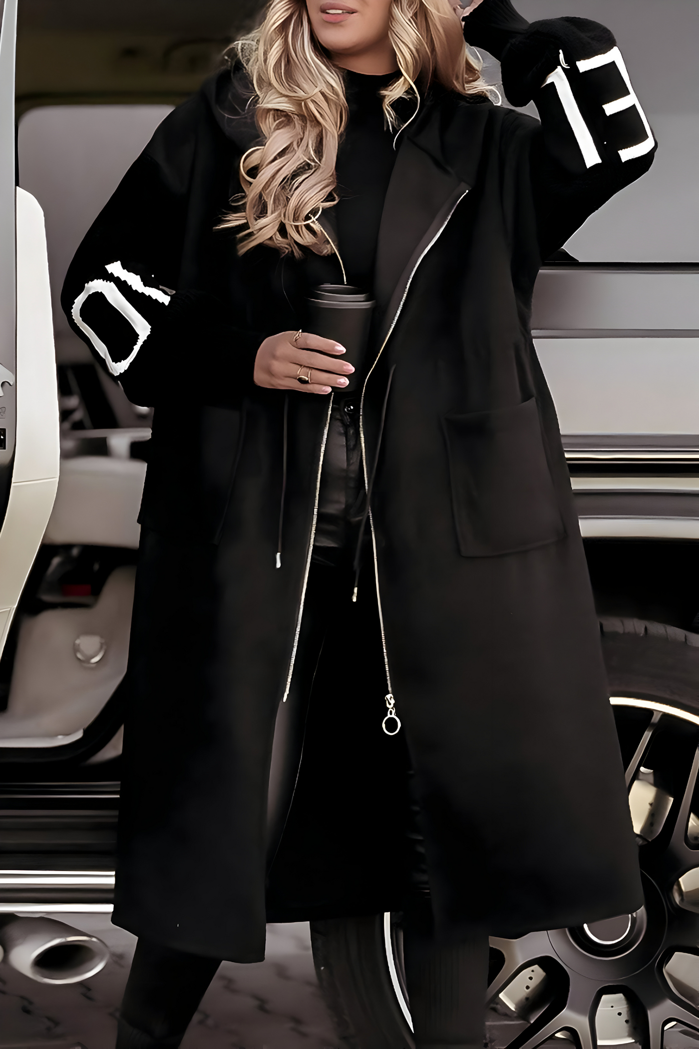 Rose | Elegant Hooded Coatigan