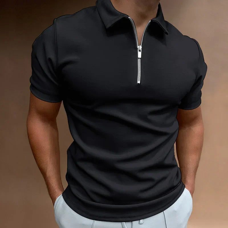 Kyle | Classic Zipper Polo Shirt