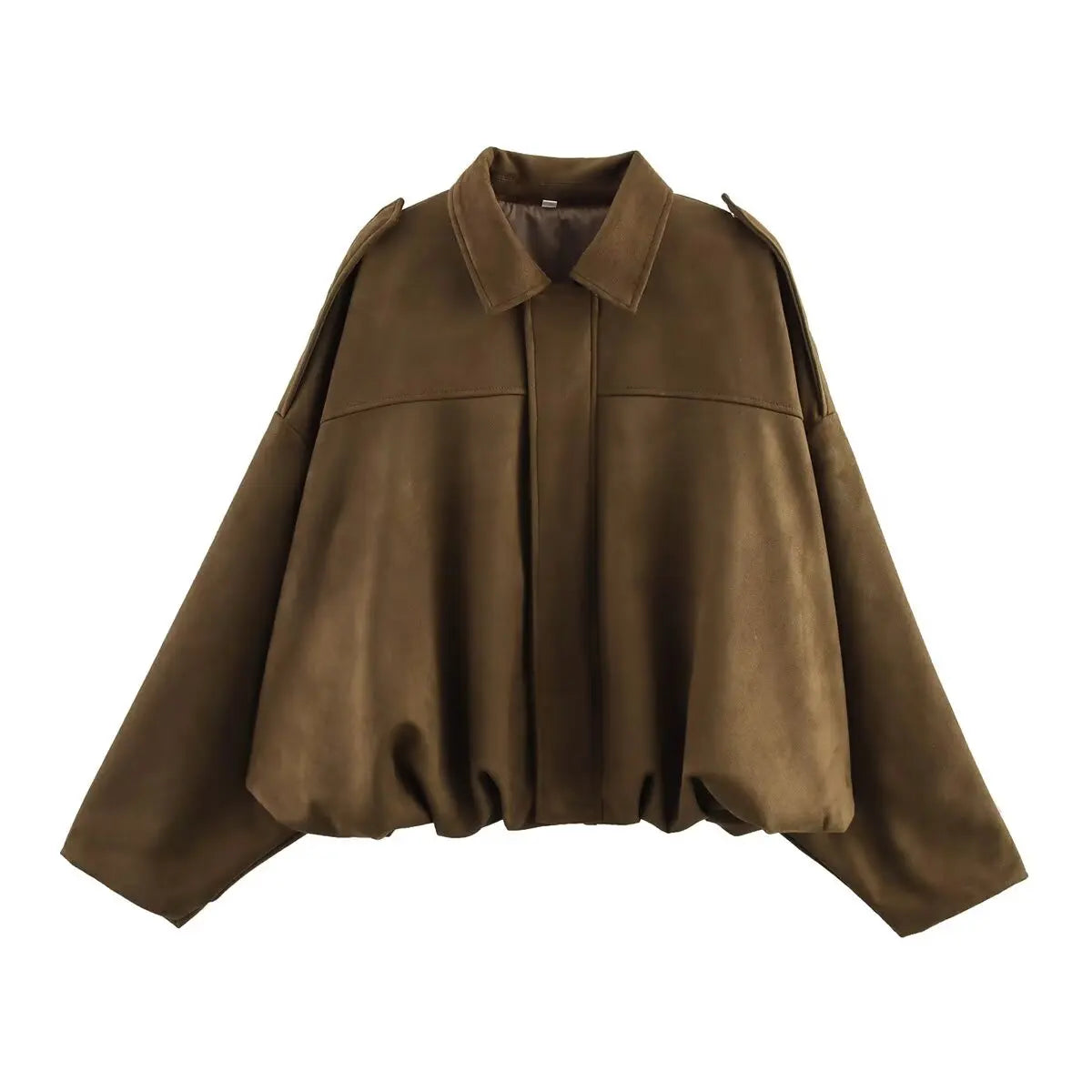 Mia | Suede Bomber Jacket